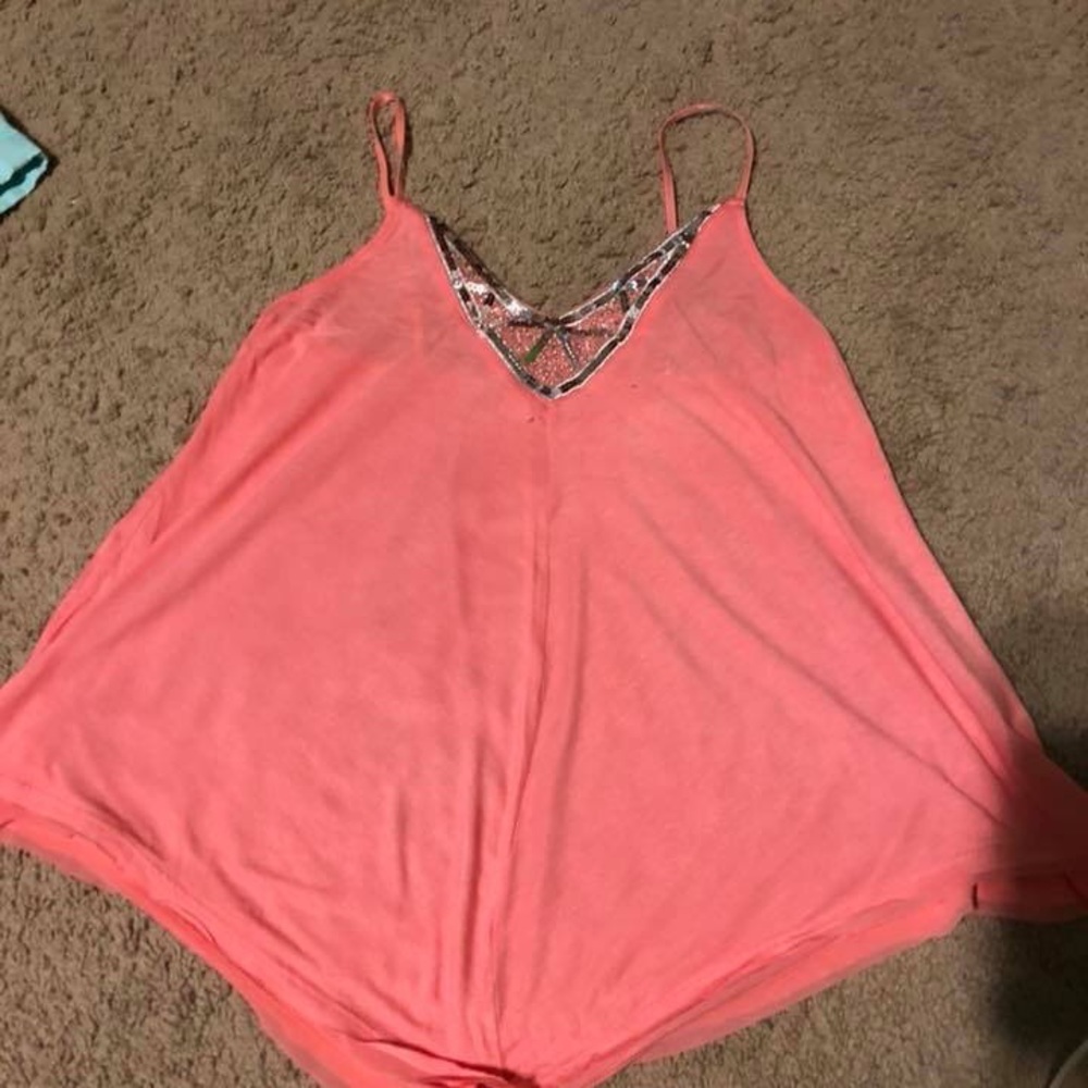 Spaghetti strap flowy top